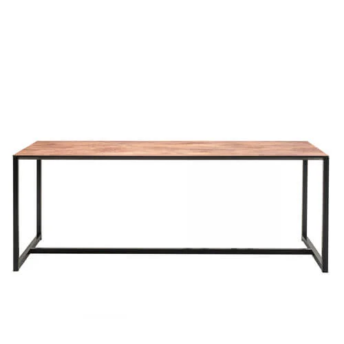 Metal table with rust finish ZEUS