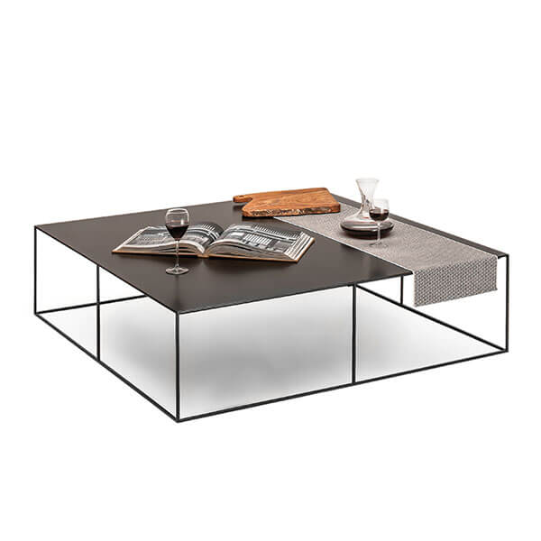 SLim Irony Metal coffee Table Zeus