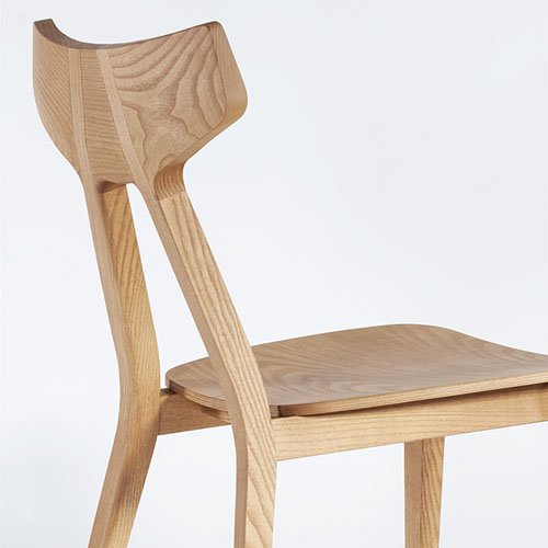 a minimalistic wooden chair