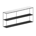 White Carrara marble sideboard