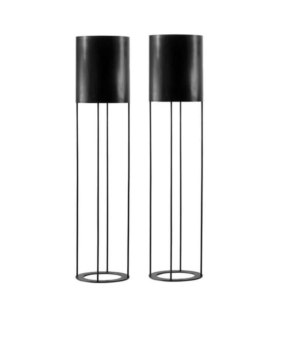 Metal floor lamp