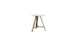 the elegant low table is a coffee table with a steel body. Available in various surface materials and shapes.