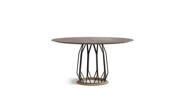 ordito round table with metal base