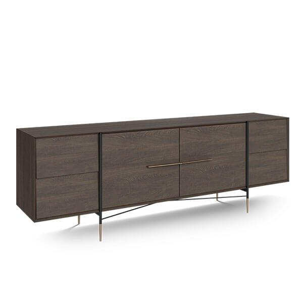 Wooden Sideboard Retro Style