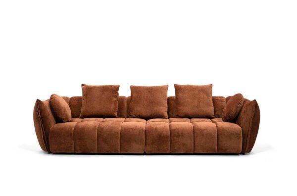 eros sofa in brown