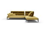 caveoso corner sofa in yellow fabric