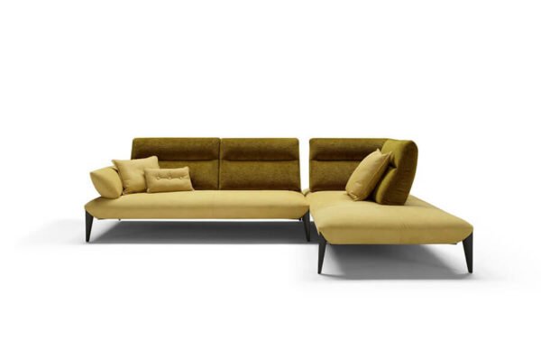caveoso corner sofa in yellow fabric