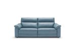 odette sofa in blue in leather