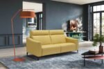 this sofa with backrests guarantees superior back comfort that is amplified by the relaxation mechanisms (optional) for the back and footboard.
